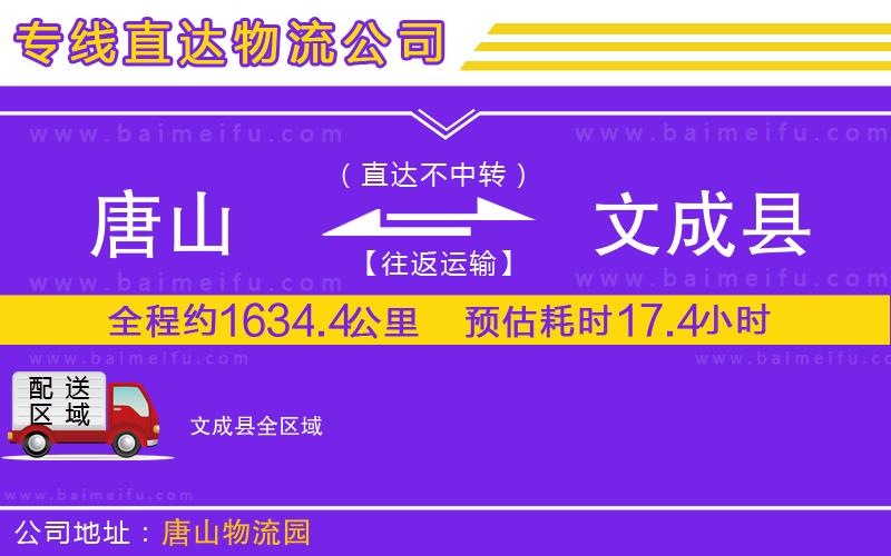 唐山到文成縣貨運公司