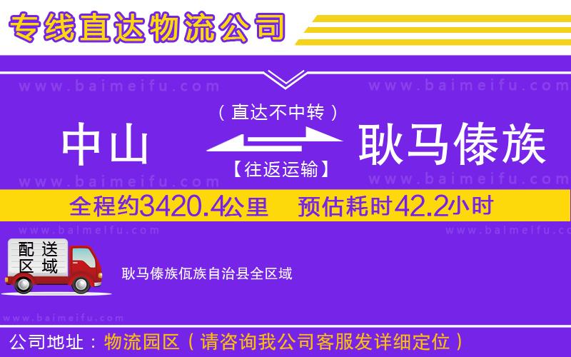 中山到耿馬傣族佤族自治縣物流公司