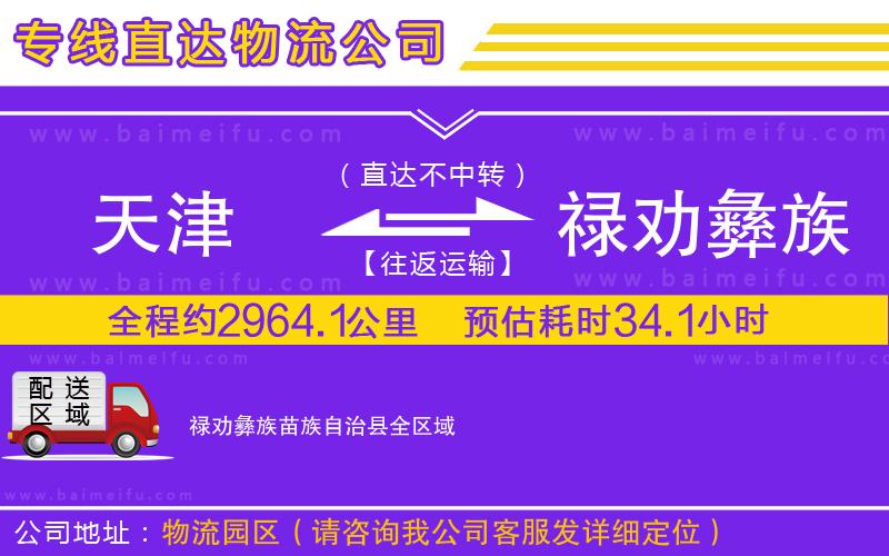 天津到祿勸彝族苗族自治縣物流專線